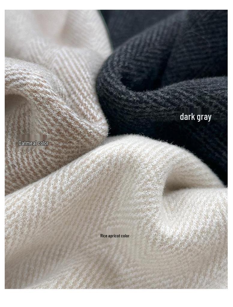 Fischgrät Weitbein Wollschlitzhose für Damen - Frühjahr/Sommer 2025 Kollektion