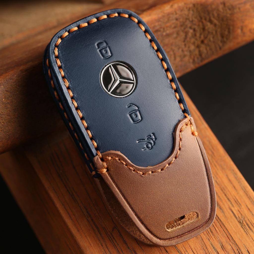 Customized for the New Mercedes-Benz Key Case E260L300 All-inclusive GLE Case CLS Buckle High-end Leather Key Bag