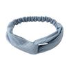 European & American Knit Crossover Headband: Pure Color Elastic Yoga Sports Hair Tie for Women