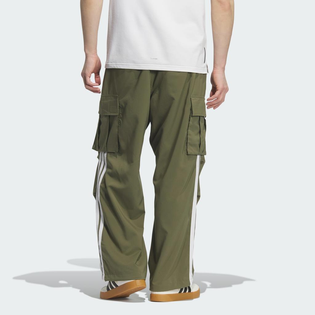 ADIDAS Loose Fit Light Woven Cargo Pocket Straight Leg Pants Kq6924