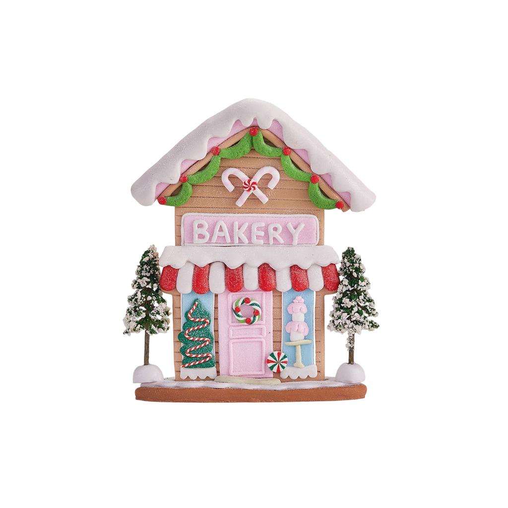 Creative New Christmas Decoration Items, Christmas Snow House Soft ClayChristmas House Decoration Pieces
