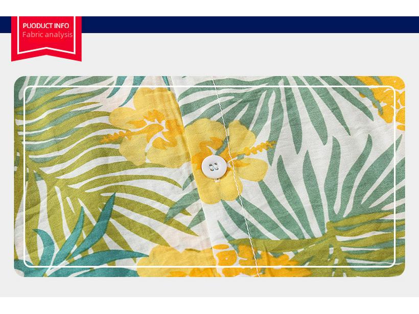 Boys' Summer Hawaiian Short-Sleeve Soft Shirts - Casual Kids' Shirts