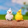 Parrot Figurines Mini Parrot Decors Waterproof Toy Playsets Miniature Doll Garden Figurines Cake Toppers Parties Favor