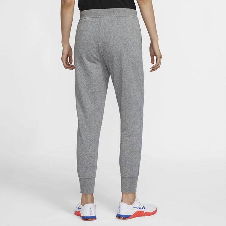 Nike Logo Print Drawstring Mid-Rise Knitted Sports Pants Women bottoms CU5496-091