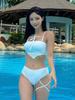Korean Retro Bandeau Camisole Swimsuit for Women