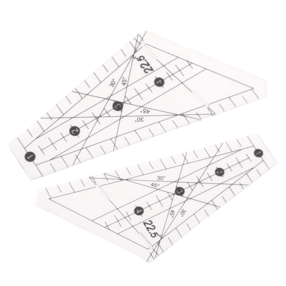 Acrylic Patchwork Ruler Slot Design Sewing Template Ruler Durable Quilting Ruler For Sewing DIY