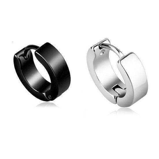Classic versatile basic earrings for men and women, stainless steel non-pierced ear clips that do not fade