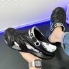 Hot Deal Men's Flip-Flops Novelties Shoes 2024 Elastic Laces Sleepers Whitte Soft Home Slippers Skid-Proof Tennis Fashion Thick