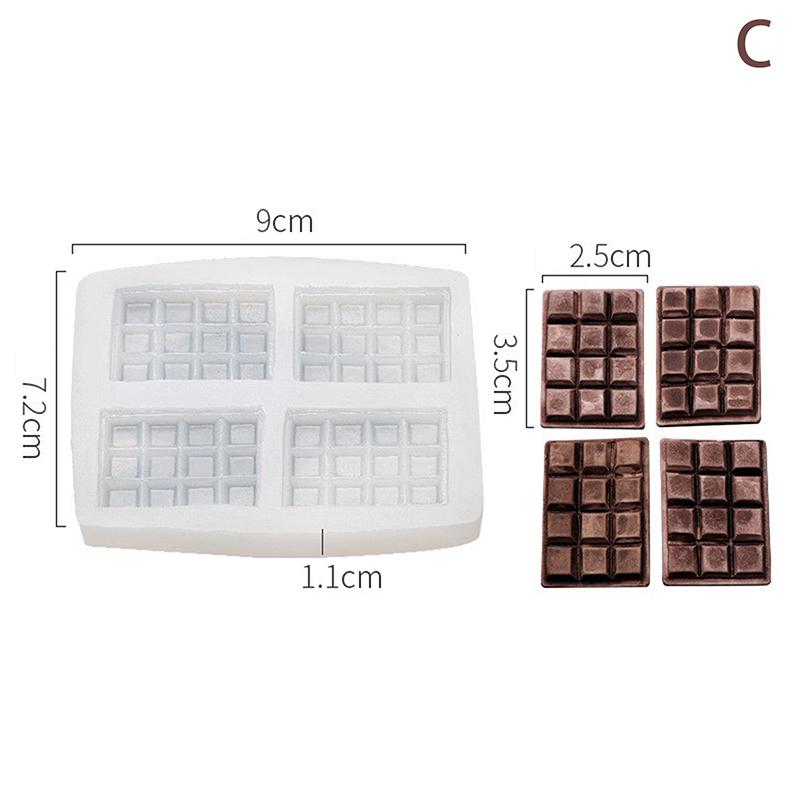 Diy Cream Biscuit Silicone Mould Cake Decoration Waffle Chocolate Mold Hand Made Dessert Baking Kitchen
