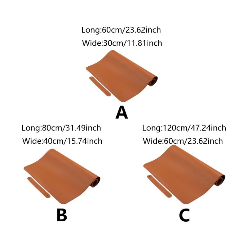 Large Leather Desk Pad Writing Mats Keyboard Mats Mouse Desktop Protector with Nonslip Feature for Office and Home Use