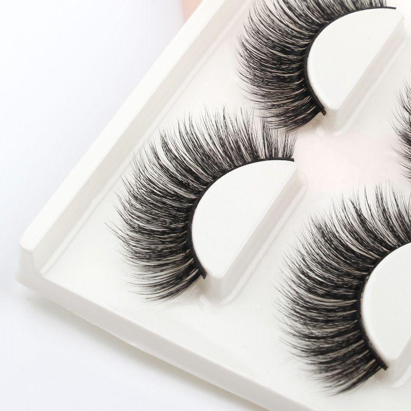 Lashie - Set of 3 Pairs: Volume Crisscross False Eyelashes