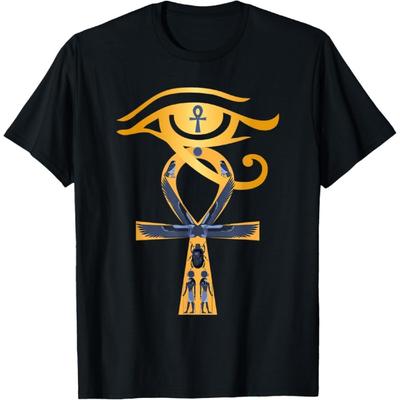 HQDSAD Ancient Egypt God Eye of Horus Ankh Egyptian Symbol T-Shirt