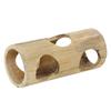 Pet Hamster Bamboo Tunnel Tube Shape Toy for Playing Tooth Grinding(S)