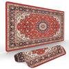 Red Aesthetic Persian Pattern Mouse Pad Desk Mat NonSlip Table Mats Office Mat Carpet Gaming Mats Tapis Souris Decorative Mat