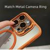 For iPhone 17 Pro Max Luxury Magnetic Shockproof Case For iPhone 15 14 13 12 16 Pro Max Magsafe Stand Glass Lens Protector Cover