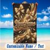 Decorative Artwork Theme Beach Towel Personalized Custom Name & Text Soft Quick Dry Beach Towel for Swimming Travel
