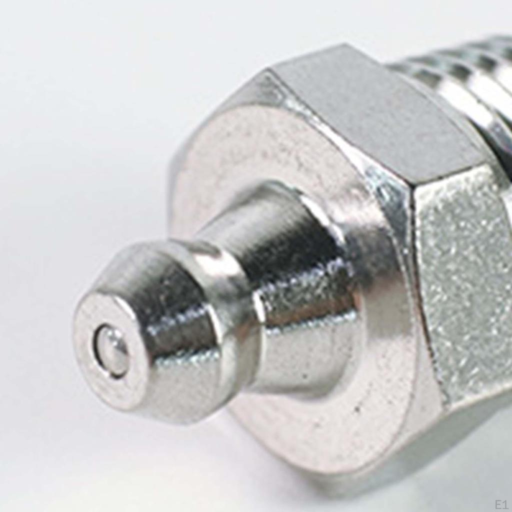 Long Grease Nipple Fitting Thread 0.41inch, Accessory for 0.55inch Diameter Hole Stable Performance