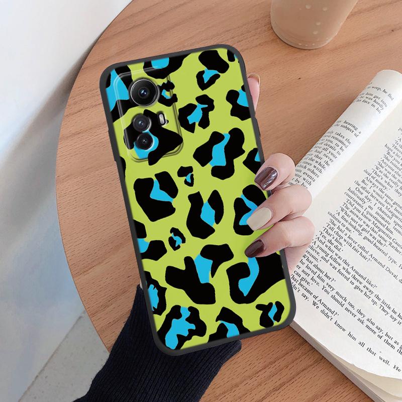 Cover For Redmi Note 12S Phone Case Fashion Vintage Leopard Painted Shell Soft Silicone Funda For Redmi Note12S Capa 6.43" Bags