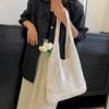 Neue Damen Hohlstrick-Handtasche Strandtasche
