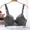 Ultra-Thin Lace Bra: Sexy, Large-Size, No Sponge, Gathered Fit