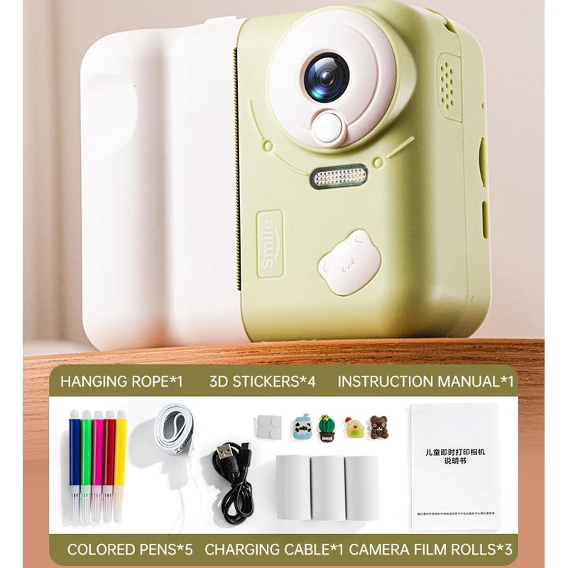 Non-Toxic Children Camera 1080P Hd Toddler Digital Video Camera Pography Mini Cam Kids Camera Toys For Children Gift Christmas Birthday Gift
