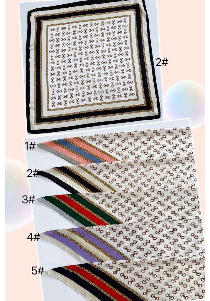 European and American silk scarves retro-printed paisley pattern 71 square scarf bag head versatile scarf