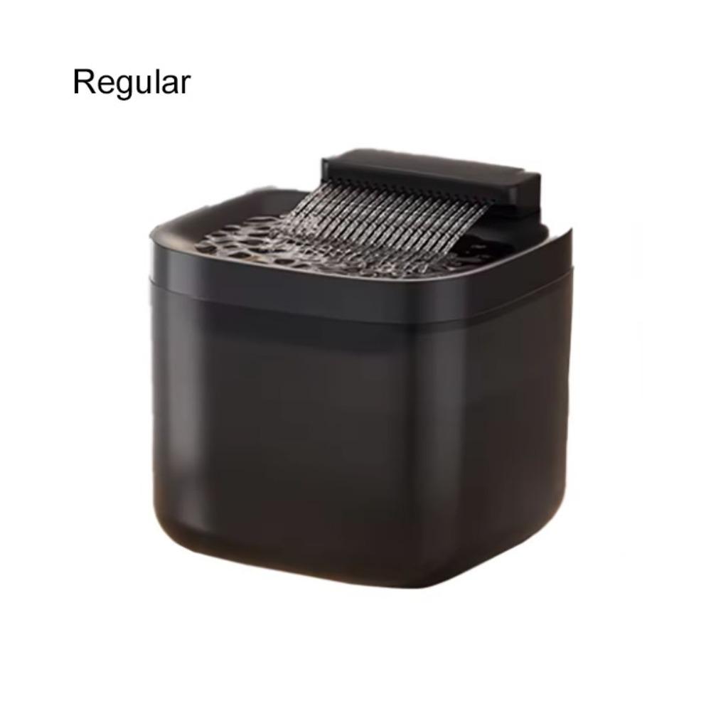 

Square Dog Water Dispenser Automatic Cat Water Drinker Household Pet Water Fountain Home Black Regular