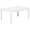 3 Piece Garden Dining Set White Plastic