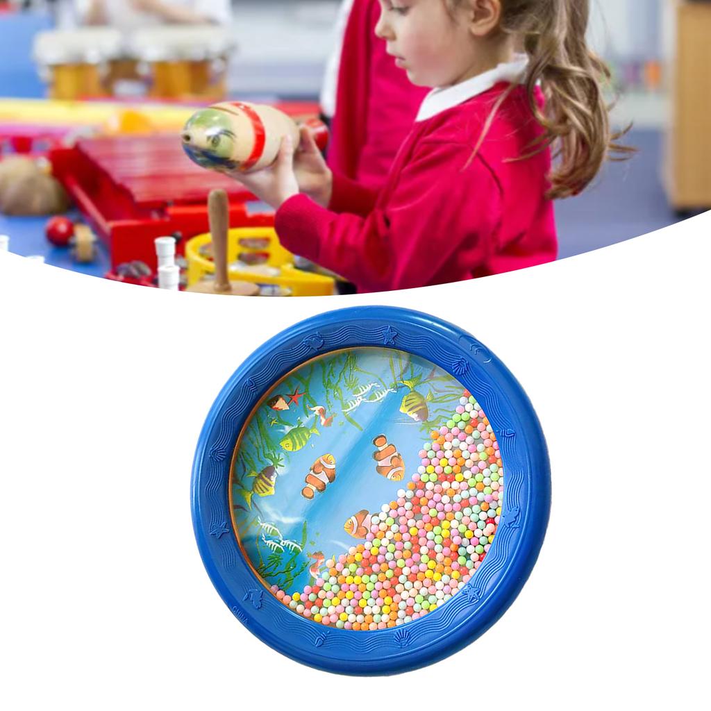 Bølgeperle Havtromme Plast Pedagogisk Mild Havlyd Tromme Slagverk for Barn Voksne