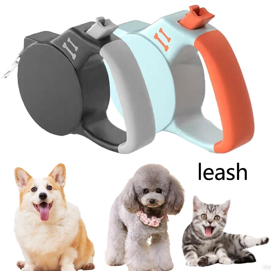 Beautiful 3M Automatic Retractable Dog Leash for Small Dog Cat Durable Nylon Lead with Traction Rope for Outdoor Travel Walking And Hiking