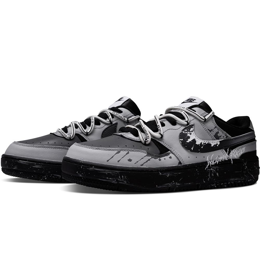Nike Gamma Force Skateboard Shoes Unisex Low Top Black White Gray FQ6476-010(Team307-)