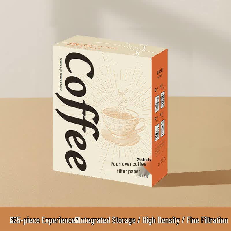 Qiwei Square Unbleached Cotton Hand Drip Coffee Filter Paper