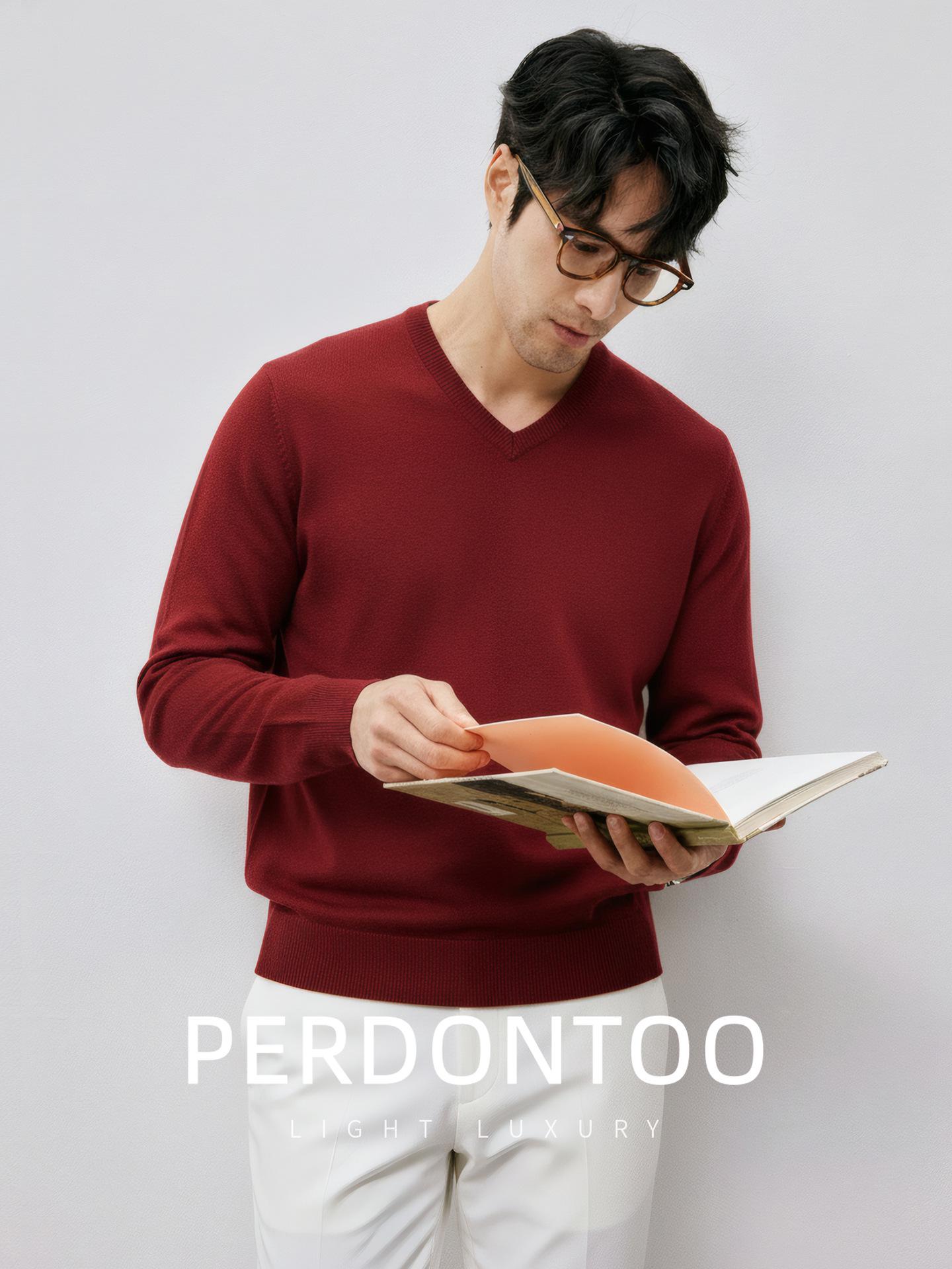 Cloud-Soft V-Neck Men s Sweater: Warm, Skin-Friendly, and Versatile Winter Knitwear. 2XL