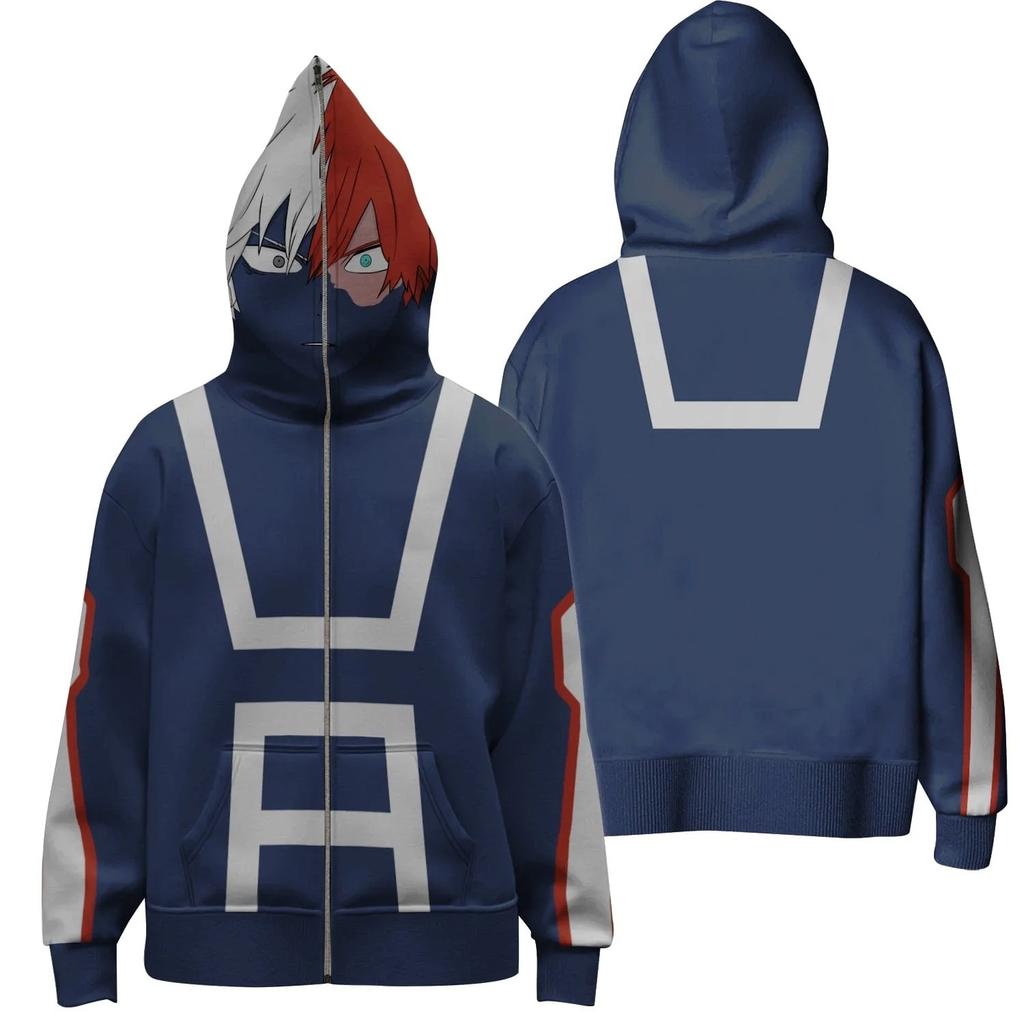 My Hero Academia postać z anime druk 3D cosplay męska bluza z kapturem ubrania wyprzedaż