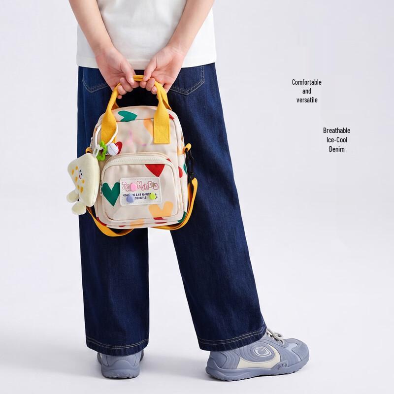 ASK JUNIOR Girls' Summer Loose Fit Denim Carrot Pants