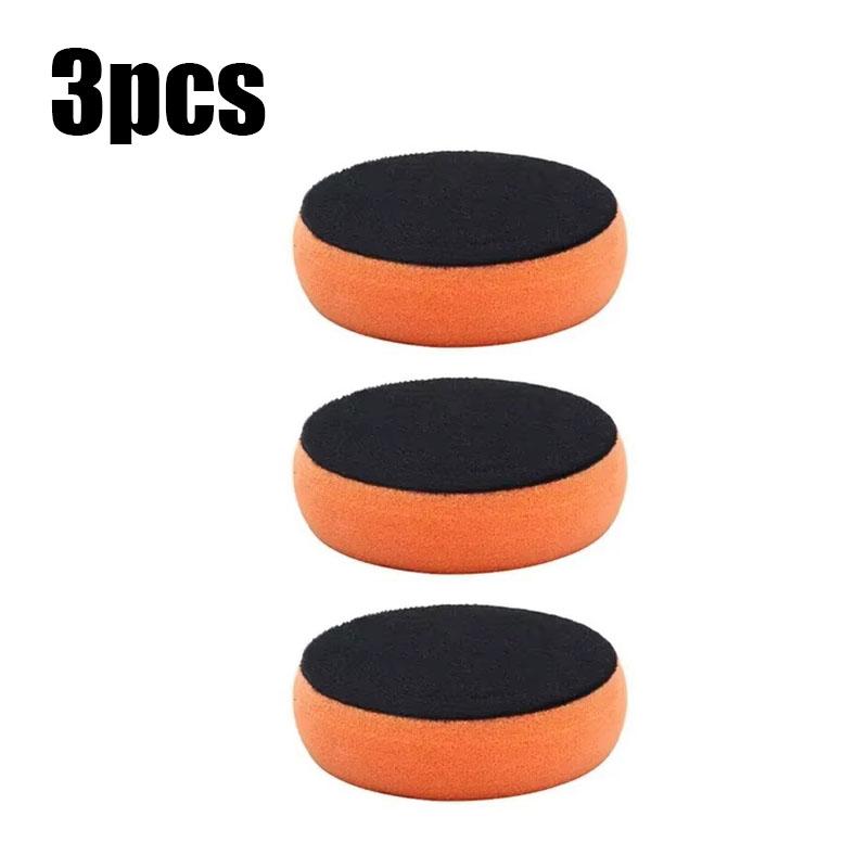 1/2/3/4pcs Car Wax Applicator Pads Set With Red Handle Soft Sponge Applicators Foam Wax Pad For Polishing And Cleaning Cars
