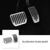 Universal Anti-slip Aluminum Brake Accelerator Clutch Non-Slip Foot Pedal Pad Cover Car Accessory Footrest for  Y
