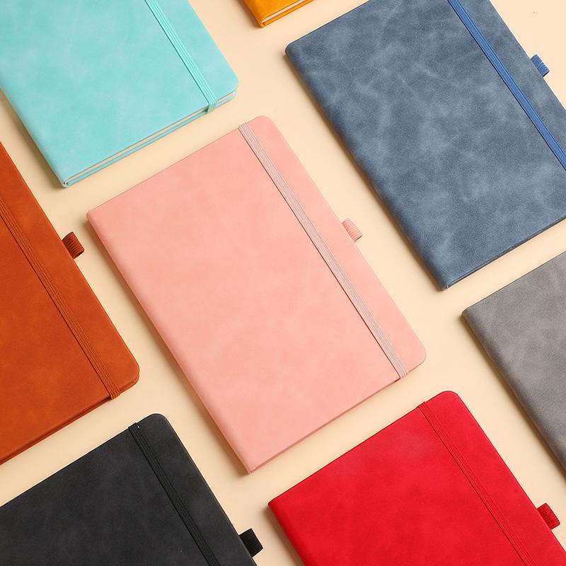 A5 Elastic Band Notebook - Customizable Macaron Color Journal with Logo Printing