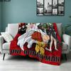 1PC Onepunch Man Patterned Flannel Blanket Suitable For All Seasons For Home Decor Warmth And Comfort Gifts Holiday Present