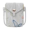 Embroidered canvas bag women's summer new fashion niche messenger bag mobile phone bag
