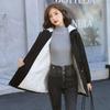 Giacca a vento da donna di media lunghezza in velluto di agnello di marca invernale stile coreano casual più cappotto spesso imbottito in velluto