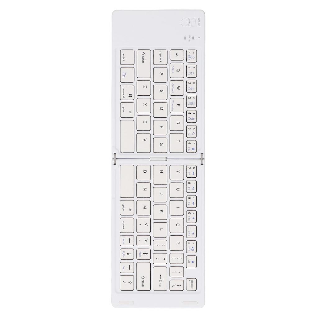 Foldable Bluetooth Keyboard Bluetooth 5.0 Rechargeable Magnetic Ultra Slim Portable Wireless