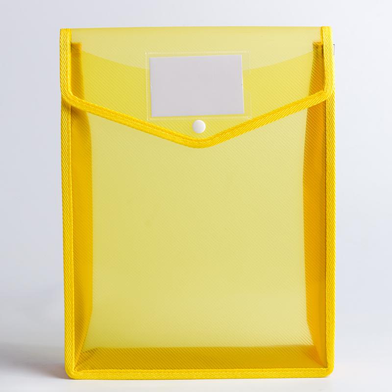 Průhledná lehká taška na spisy formátu A4 Přenosná vodotěsná složka Držák dokumentů Velkokapacitní tlačítko Úložný papír Školní testovací papír