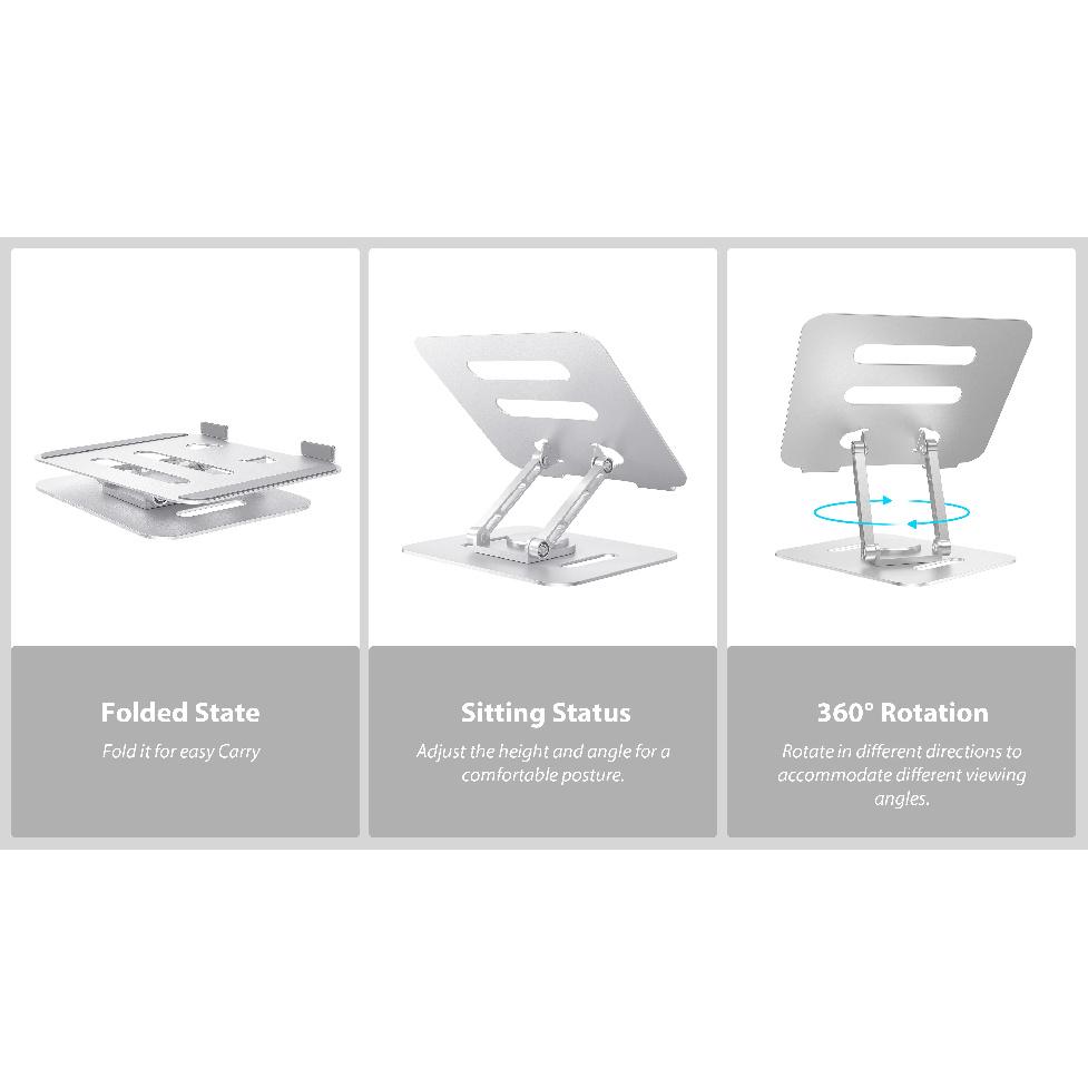 UPERFECT UStand Portable Monitor Stand Adjustable Multi-Angle Foldable Metal Tablet Holder Support for 12"-19 Inch Laptop Xiaomi