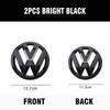 UDXKW1 For VW GOLF 5 GOLF 4 New bright/matt black Car Front Grill/Rear label logo Trunk Emblem Lid Covers Sticker Replace Accessories