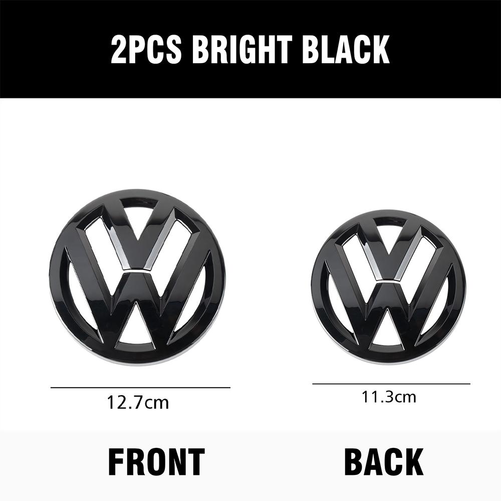 UDXKW1 For VW GOLF 5 GOLF 4 New bright/matt black Car Front Grill/Rear label logo Trunk Emblem Lid Covers Sticker Replace Accessories