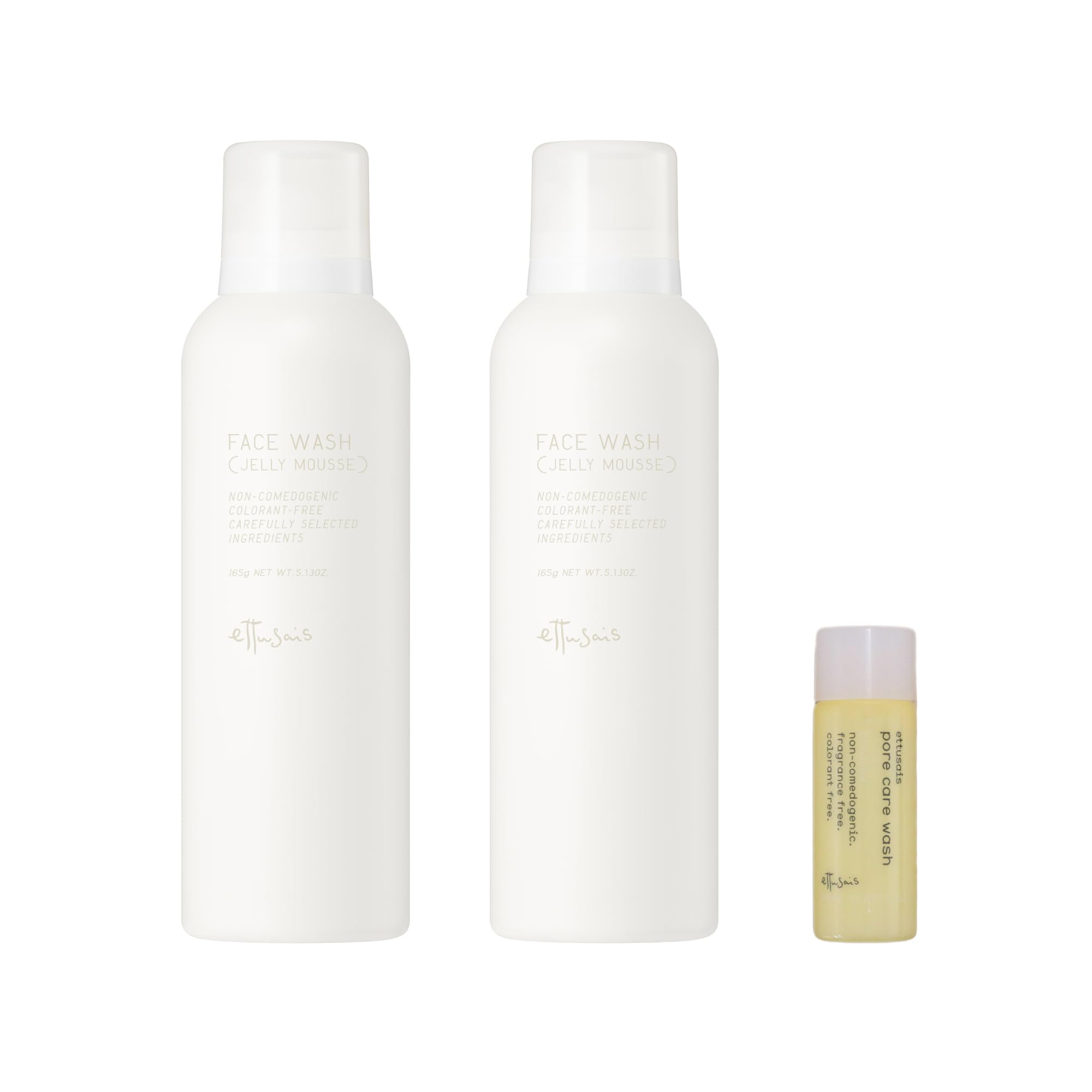 

ettusais Face Wash Очищающее средство для лица Очищает даже кожное сало глубоко в порах Аромат грейпфрута 165 г x 2 Care Wash Mini 20 мл [Оптовая закупка] (Гель