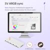 1 To 10 PWM & ARGB Hub Splitter Magnetic Suction 4 Pin PWM 3 Pin Addressable ARGB Adapter ARGB Controller Splitter for Case Fan