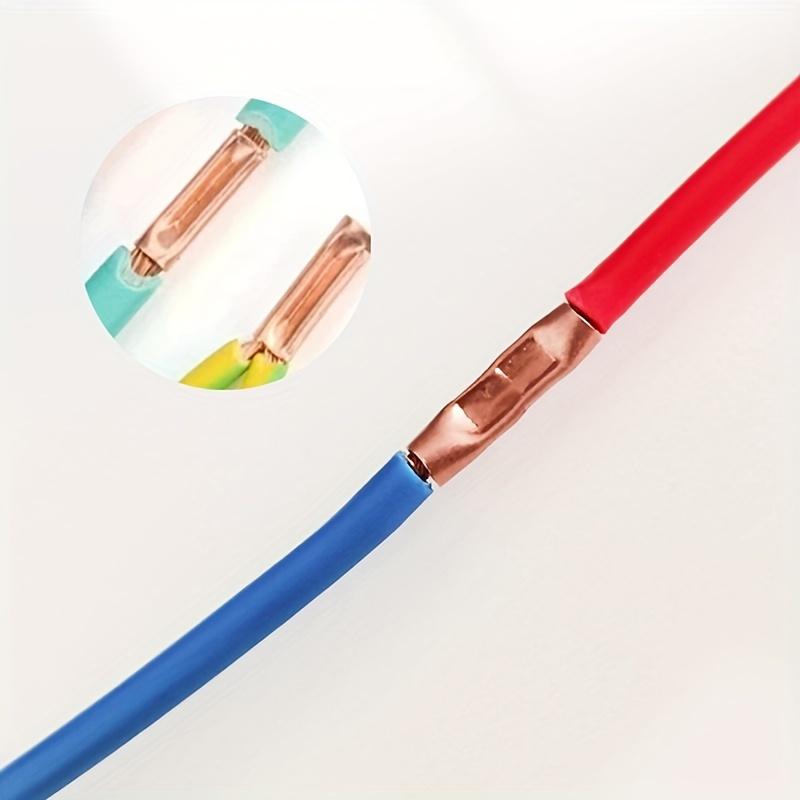 100 Buc Țeavă de Presiune Conexiune Directă Cupru Presat la Rece Țeavă de Legătură Îmbinare Fir Tub Mic de Cupru Îmbinare Intermediară