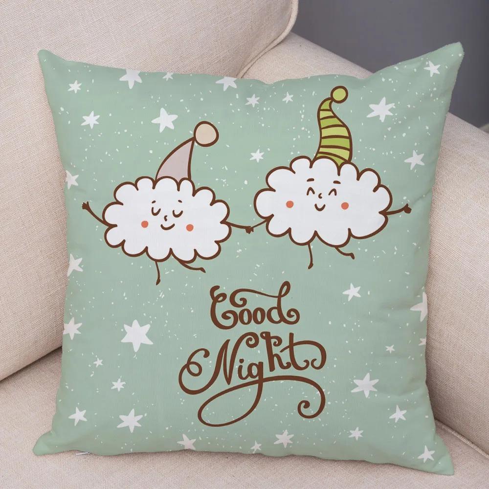 

Простая мультяшная наволочка для офиса, гостиной, дома, наволочка для автомобиля, украшения 40x40cm